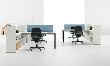 OXI TREND - Sectional office desk with shelves by Las Mobili - view 3